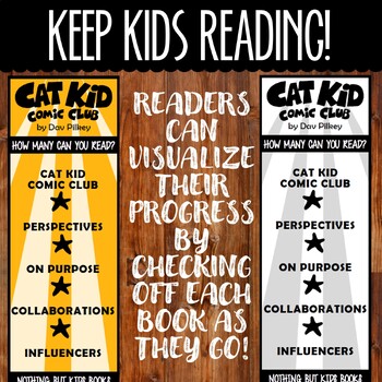 Book Series Bookmarks  Cat Kid Comic Club by Nothing But Kids Books