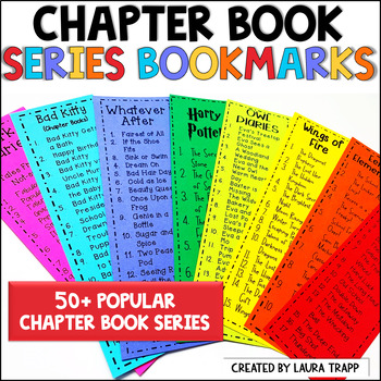 Preview of Book Series Lists Bookmarks for Chapter Books - Kids Book Series Bookmarks