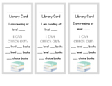 Book Shopping "Library Card"