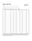 Book Sign-Out Form - blank