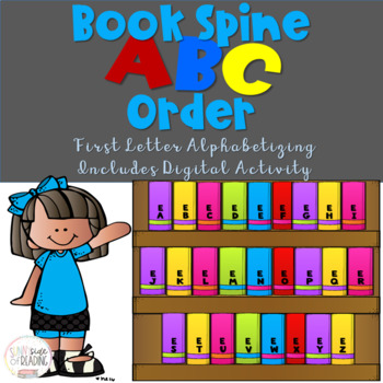 Preview of Book Spine ABC Order (1 Letter)