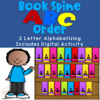 Preview of Book Spine ABC Order (2 Letter)
