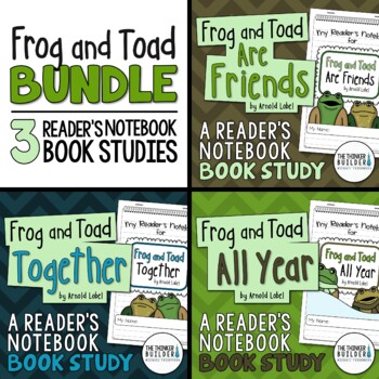 Preview of Frog and Toad BUNDLE {3 Book Studies: Friends, Together, All Year}