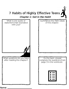 Preview of Book Study: 7 Habits of Highly Effective Teens