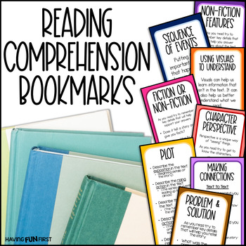 Preview of Reading Comprehension Question Bookmarks Book Talk Organization