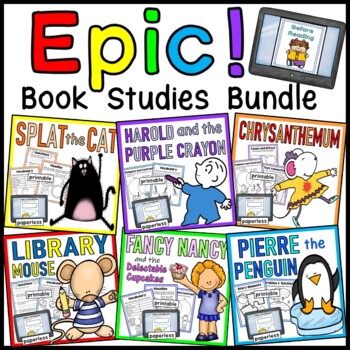 Preview of Epic! Book Study BUNDLE - Distance Learning