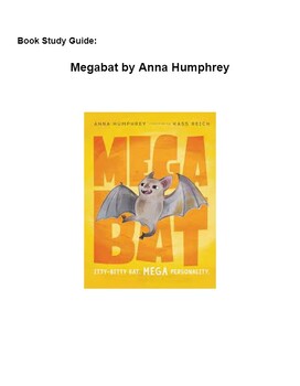 Preview of Book Study Guide- Megabat by Anna Humphrey