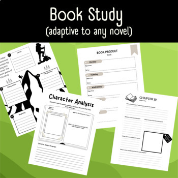 Preview of Book Study (adaptive to any novel)