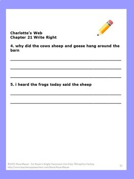 essay questions for charlotte's web