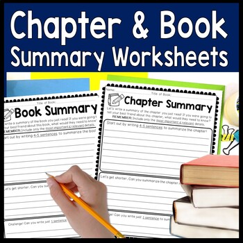 Preview of Book Summary & Chapter Summary Worksheet Templates for Fiction & Nonfiction