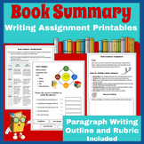 Book Summary Assignment Printables