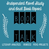 Book Talk Oral Report Presentation BUNDLE: Instructions, S