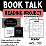 Book Talk Reading Project | ANY BOOK | Middle & High School