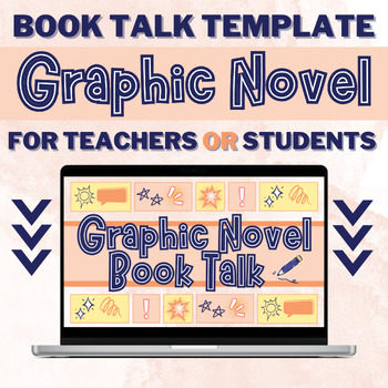Preview of Book Talk Speech Template | Graphic Novel | Editable Directions and Rubric