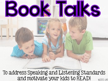 Preview of Book Talks: A Fun Way to Address Speaking and Listening Standards!