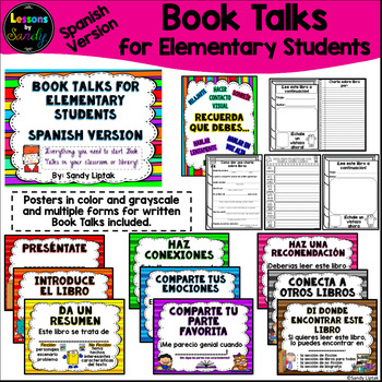Preview of Book Talks for Elementary Students (Spanish Version)