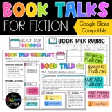 Book Talks for Fiction Compatible with Google Slides