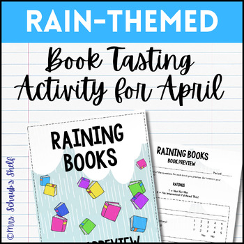 Preview of Book Tasting Activity - Book Tasting and Book Preview for MS ELA - April Theme