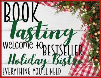 Preview of Book Tasting "Bestseller Holiday Bistro" Activity Event Set Holiday Christmas