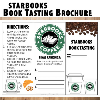 Preview of Book Tasting Brochure - Starbooks Coffee Shop