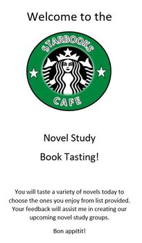 Preview of Book Tasting Brochure for Novel Study