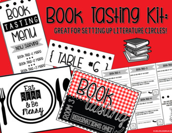 Preview of Book Tasting Kit (Book Tasting Menu - Literature Circles)