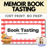 Book Tasting: Memoir Menu | Introduce Memoir