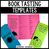 Book Tasting Templates Digital and Printable