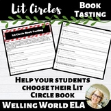 Book Tasting for Lit Circles--EDITABLE