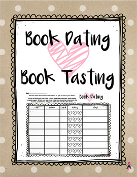 Preview of Book Tasting or Book Dating