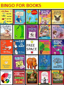 Preview of Book Themed Bingo Boards (Set of 35)