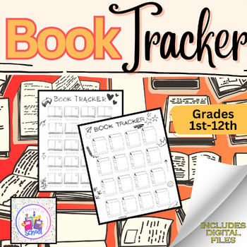Preview of Book Tracker Two Styles Includes Digital Files