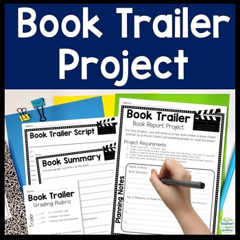 Preview of Book Trailer Book Report | Book Trailer Project | Make Video or Skit Trailer