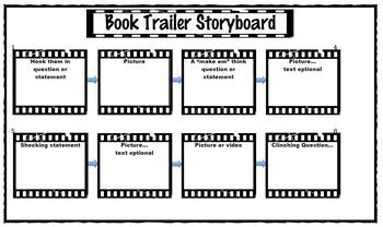 Preview of Book Trailer Storyboard