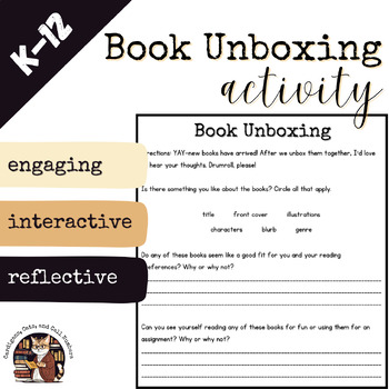 Preview of Book Unboxing Activity (K-12)