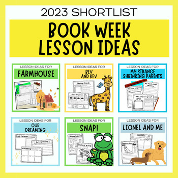 Preview of Book Week 2023 Book Companion & Lesson Idea Bundle | Shortlist Books