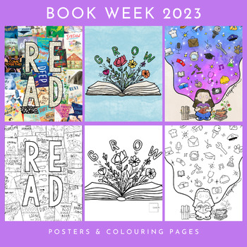Preview of Book Week 2023 Posters & Colouring Pages