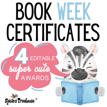 Preview of Book Week Certificates | Best Dressed Certificate | Best Bookmark Award