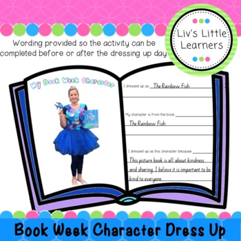 Preview of Book Week Character Dress Up