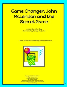 Preview of Book activities for "Game Changer; John McLendon and the Secret Game"