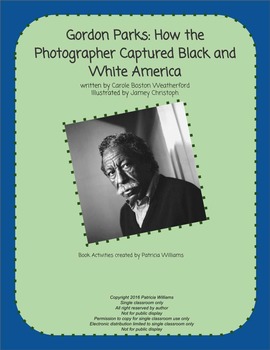 Preview of Book activities for "Gordon Parks: How the Photographer Captured . . .  America"