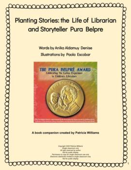 Preview of Book activities for "Planting Stories:  the Life of . . . Pura Belpre"