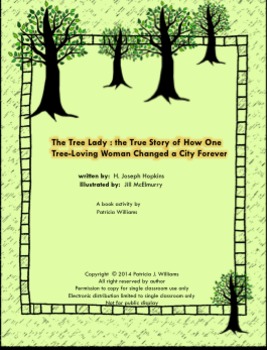 Preview of Book activities for "The Tree Lady"