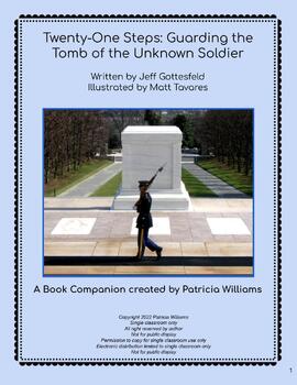 Preview of Book activities for: Twenty-One Steps: Guarding the Tomb of the Unknown Soldier