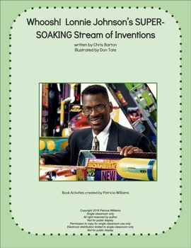 Preview of Book activities for: "Whoosh! !  Lonnie Johnson’s . . . Inventions"