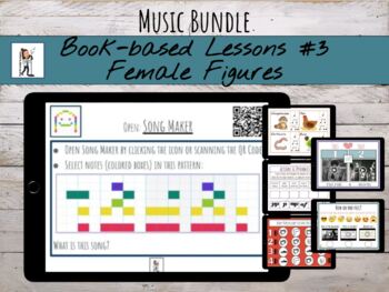 Preview of Book-based Music Lesson Bundle #3: Famous Females / Women's History (20% off)