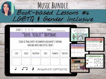 Preview of Book-based Music Lesson Bundle #6 : LGBTQIA+ Books (30% off)