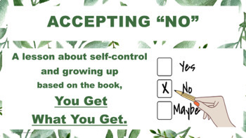 Preview of Book-based Self-Control No Prep Emotional Regulation SEL Lesson w 5 videos