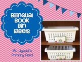 Bilingual Book Bin Labels in English and Spanish