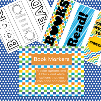Book markers in color and black & white by Keicia Lynn